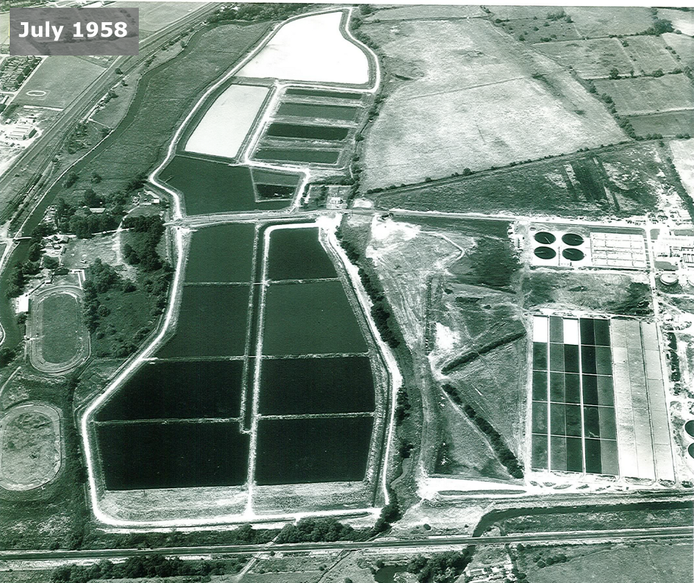 Aerial view, Jul 1958